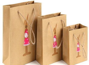 customized Kraft Paper Bag string lifting Printed Kraft Bags