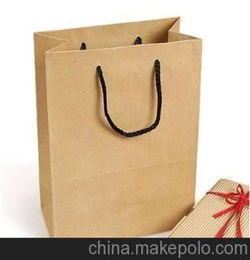 customized Kraft Paper Bag string lifting Printed Kraft Bags