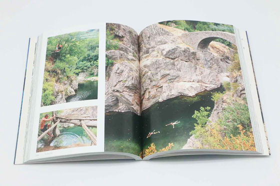 French Travel Books Paperpack Sewing Binding Swiming Geography Book Printing Service