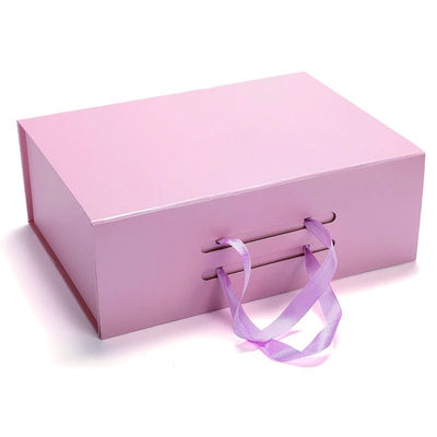 Custom Logo Cosmetic Packaging Box Folding Magnet Make Up Gift Box