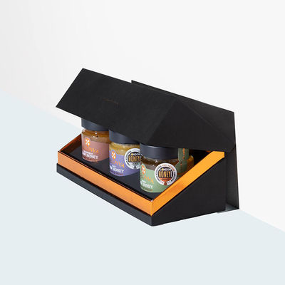 Custom Printing Flap Box Packaging For Honey Bee Bottle 3pcs Comb Set