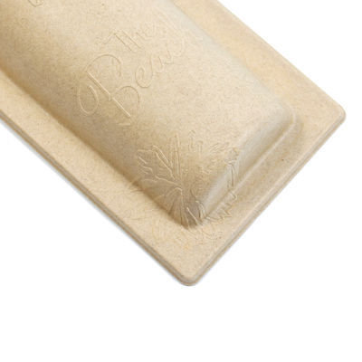 Biodegradable Paper Molded Pulp Packaging Tray With Lid For Fruit Juice Whisky Wine Bottle