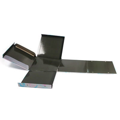 Pink Blue White UV Printing Button Folding Magnetic Custom Gift Box Packaging