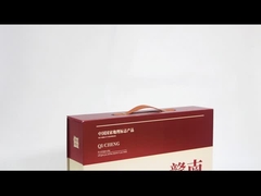 Luxe oranje fruit vouwbare magnetische cadeaubon met handvat