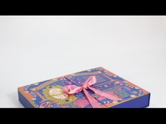 Goudfolie kleuren kalender drukken vouw cadeaubon met lint